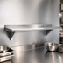 Thumbnail image #3 for Advance Tabco 48-Inch x 10-Inch Wall-Mounted Shelf, 16-Gauge 304 Stainless Steel, Satin Finish