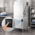 Thumbnail image #3 for Hobart Warewash AM16T-BAS-4 Tall Base High-Temperature Door-Type Dishwasher, 480V, 60 Racks/Hour