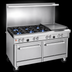 Thumbnail image #3 for Southbend Ultimate 48-Inch Gas Restaurant Range with 4 Star/Sauté Burners, 24-Inch Griddle, Standard Oven and Cabinet Base