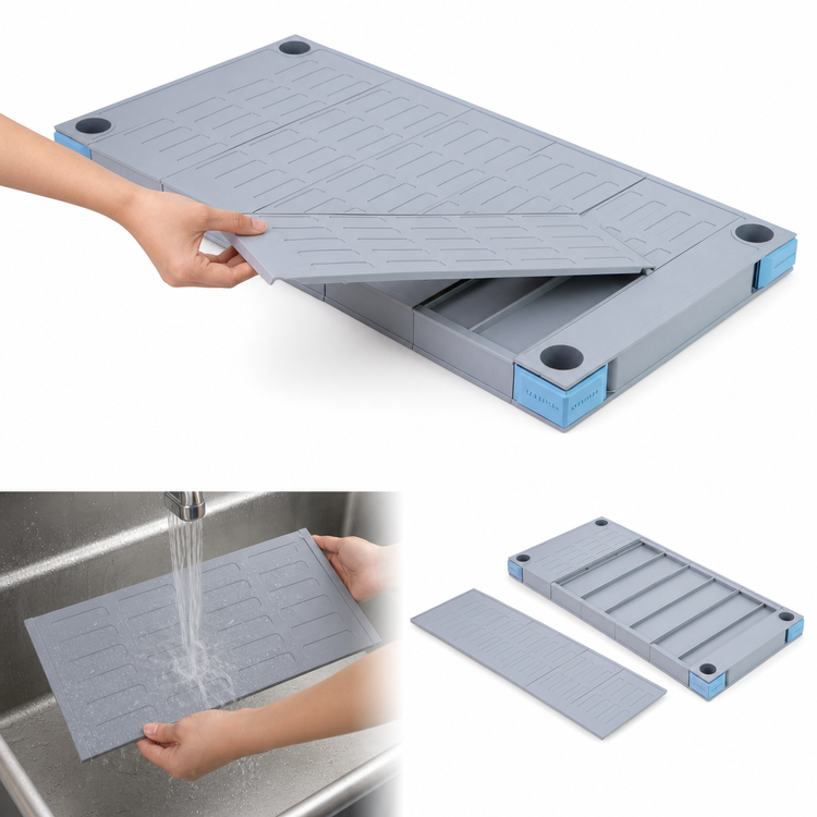 Product image #3 for Quantum Millenia 60" x 21" Solid Polymer Shelf with Removable Mat