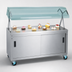 Thumbnail image #3 for Vollrath 2-Series Affordable Portable 60-Inch Mobile Utility Station with Buffet Breath Guard Lights and Sliding Door Storage Base
