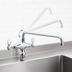 Thumbnail image #3 for BK Resources OptiFlow Heavy Duty Dual-Valve Pantry Faucet with 18-Inch Double-Jointed Swing Spout