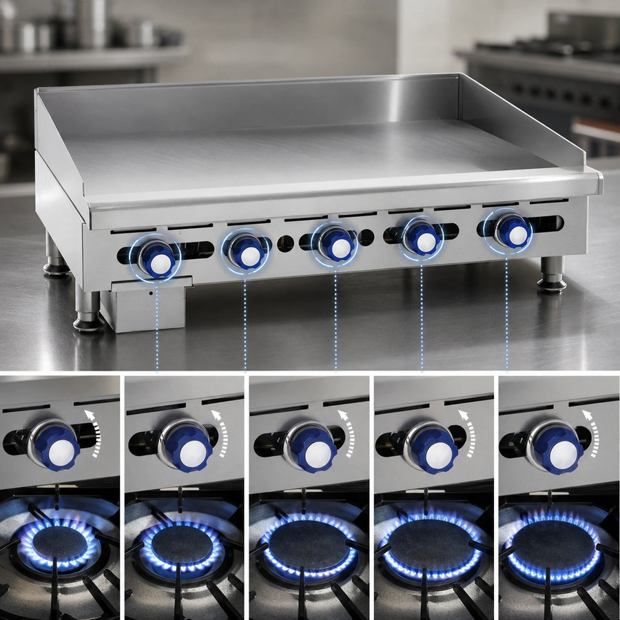 Five Manual Burners