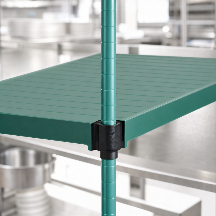 Product image #3 for QuadPlus 54 x 24-Inch Solid Polymer Shelf Mat with QuadTruss Frame, Green