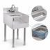 Thumbnail image #3 for Advance Tabco Underbar Basics™ 18-Inch Stainless Steel Blender Station with Dump Sink and Splash-Mount Faucet