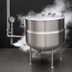 Thumbnail image #3 for Crown DL-150 Stationary Direct Steam 2/3 Jacketed Kettle - 150 Gallon Capacity