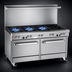 Thumbnail image #3 for Southbend Ultimate 60-Inch Gas Restaurant Range with 4 Star/Sauté Burners, 36-Inch Charbroiler, Convection Oven and Cabinet Base