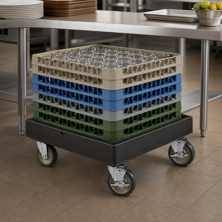 Product image #4 for Cambro Camdolly Open-Frame Transport Dolly, 350 lb Capacity, Black