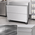 Thumbnail image #3 for 49-Inch Single Access School Milk Cooler Cart, Forced Air, 19.66 Cu. Ft., Stainless Steel