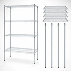 Thumbnail image #3 for Quantum WR54-2136S-5 Stainless Steel Wire Shelving Starter Kit, 5-Shelf, Stationary, 36W x 21D x 54H