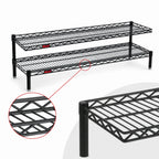 Thumbnail image #3 for Eagle Group QuadTruss FCM1430R 2-Tier Front Case Wire Merchandise Shelving Unit, 30"W x 14"D x 14"H, Red Epoxy