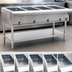Thumbnail image #3 for Eagle Group SDHT5-240-3 Electric Open Base Hot Food Table, 5-Well, 79 Inch, 240V, 3-Phase