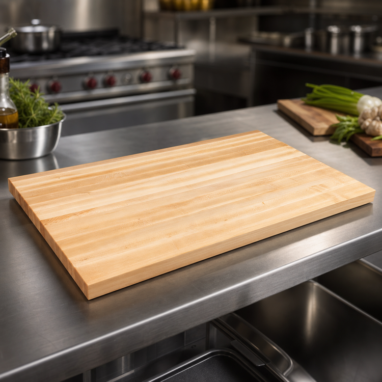 Product image #3 for Boos Block 48 Inch x 25 Inch x 1-1/2 Inch Edge Grain Northern Hard Rock Maple Kitchen Countertop with Penetrating Oil Finish