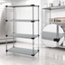 Thumbnail image #3 for Quantum Stationary 54 Inch Wide x 14 Inch Deep x 86 Inch High 304 Stainless Steel Solid Shelving Starter Kit