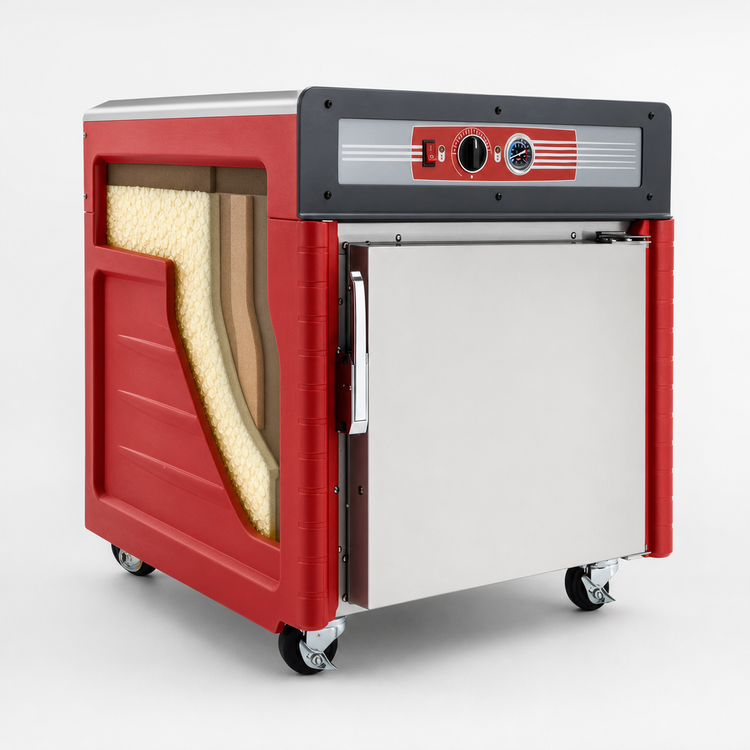 Product image #3 for Metro C5 4 Series Under Counter Mobile Heated Holding Cabinet with Full Solid Insulated Door, 11 Full-Size Sheet Pan Capacity, 120V