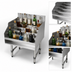 Thumbnail image #4 for Advance Tabco LD-1818 Freestanding Stainless Steel 5-Step Liquor Bottle Display Unit, 20-Bottle Capacity
