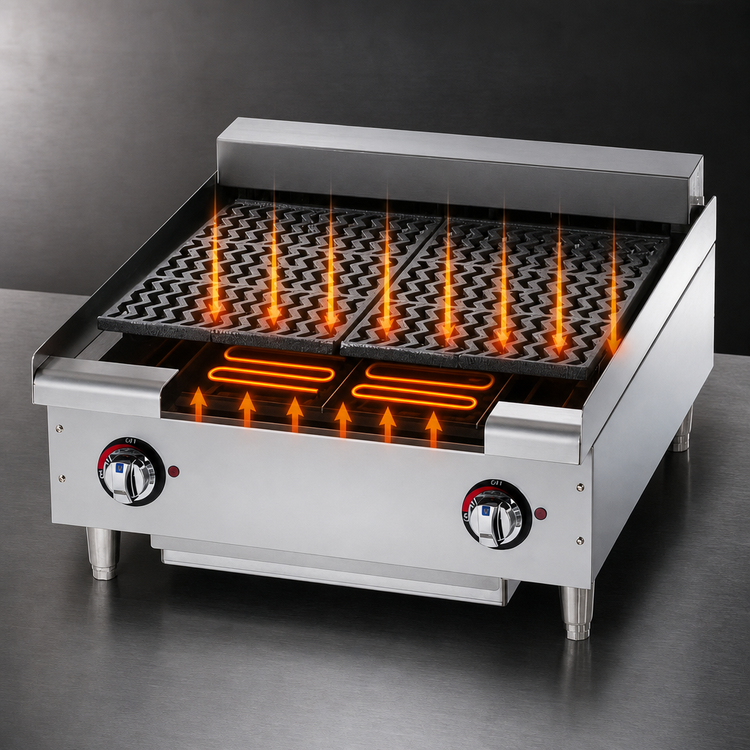 Product image #3 for Star-Max 24-Inch Heavy Duty Radiant Electric Countertop Charbroiler