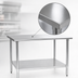 Thumbnail image #3 for Eagle Budget Series 30 x 30 Inch 430 Stainless Steel Work Table with Adjustable Undershelf