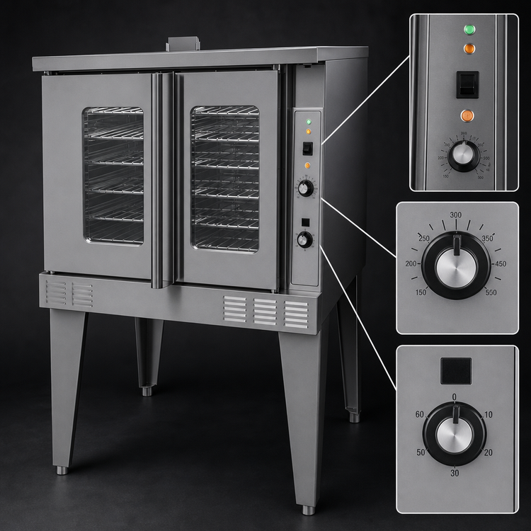 Product image #3 for Garland Master Series Deep-Depth Single-Deck Gas Convection Oven with Solid-State Controls