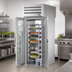 Thumbnail image #3 for True Spec Series 35-Inch Wide 1-Section Self-Contained Roll-Thru Refrigerator with Glass Front and Solid Rear Swing Doors