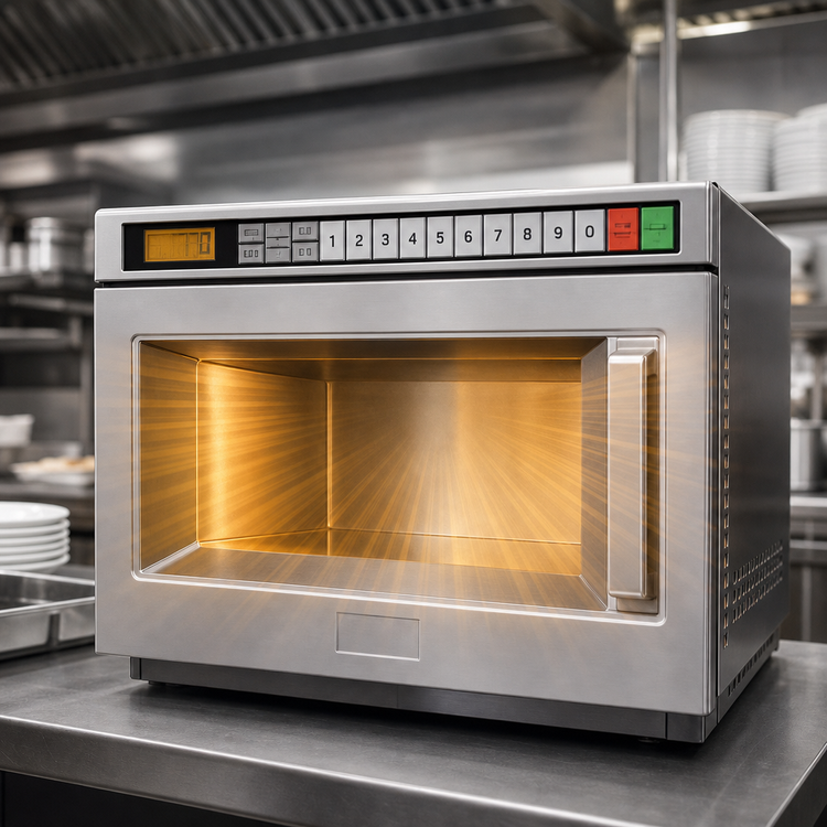 Product image #3 for Panasonic PRO1 Heavy-Duty 1700 Watt Commercial Microwave Oven, 0.6 Cu. Ft., Countertop, Stackable