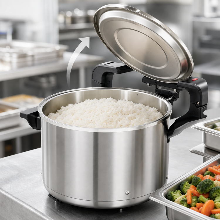 Product image #3 for RiceMaster Stainless Steel 23 Quart Electric Countertop Rice Warmer