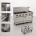 Thumbnail image #3 for Vulcan Endurance 72-Inch Gas Restaurant Range with 8 Open Burners, 24-Inch Griddle, and 2 Standard Ovens