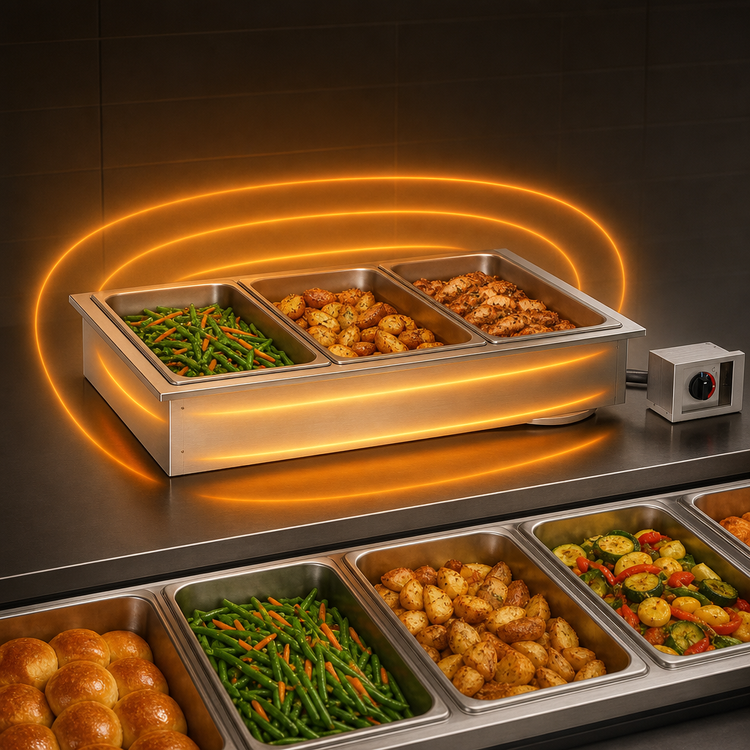 Product image #3 for Alto-Shaam Halo Heat Insulated Drop-In Electric Waterless Hot Food Well, 3 Full-Size Pan Capacity