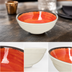Thumbnail image #4 for Mingle Small 6-Inch Round Melamine Serving Bowl, 17 oz, Fireball Orange