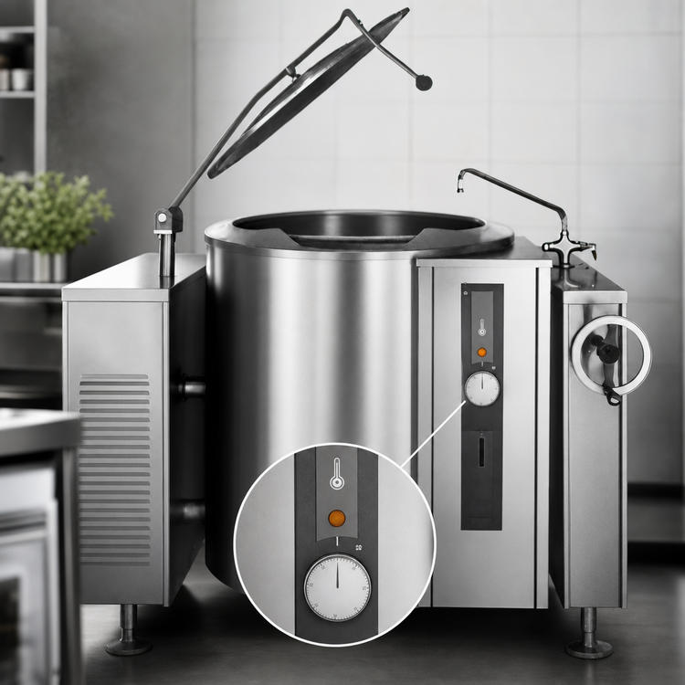 Product image #3 for Crown GLT-20 20 Gallon Gas Tilting Steam Kettle
