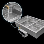 Thumbnail image #3 for Hatco HWBLI-5DA Drop-In Heated Food Well, 5 Full-Size Pans, Insulated, Wet/Dry, Auto-Fill, Drain, 4.5 kW