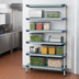 Thumbnail image #3 for MetroMax 4 All-Polymer Add-On Shelving Unit, 30W x 18D x 74H, 5 Open Grid Shelves