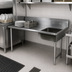 Thumbnail image #3 for John Boos Straight Undercounter Soiled Dish Table with Right-to-Left Operation and 20 x 20 x 8 Inch Pre-Rinse Sink