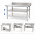 Thumbnail image #3 for Eagle Group Adjustable 18/430 Stainless Steel Work Table Undershelf, 132 x 30 Inches