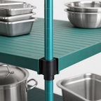 Thumbnail image #3 for Eagle Group QuadPlus QPF-QA2430E-GS Solid Green Polymer Shelf Mat with Adjustable Wire Frame, 30 x 24 Inch Case of 4