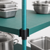 Thumbnail image #3 for QuadPlus 30 x 24 Inch Solid Polymer Shelf Mat with Quad-Adjust Wire Frame, Green