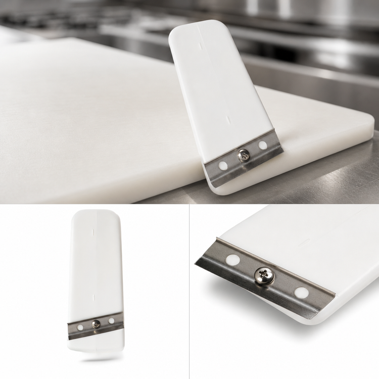 Product image #3 for San Jamar Spectrum Replacement Cutting Board Refinisher Blade with Plastic Handle