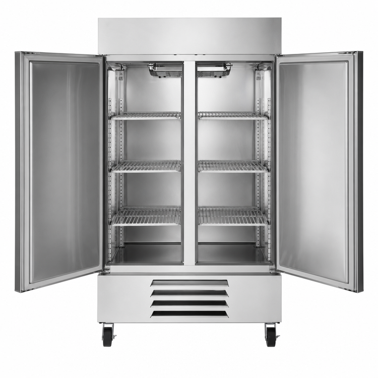 Product image #3 for Beverage Air Horizon Series Two-Section Bottom Mount Reach-In Freezer, 44 Cu. Ft., Solid Doors