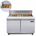 Thumbnail image #3 for Maxx Cold V-Series 48-Inch Megatop Salad and Sandwich Prep Table, 12.8 Cu. Ft., 2 Solid Doors