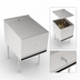 Thumbnail image #3 for Krowne Royal Series Freestanding Underbar Liquor Bottle Display Unit with Removable Locking Cover, 24 Inch x 29 Inch, 28-Bottle Capacity