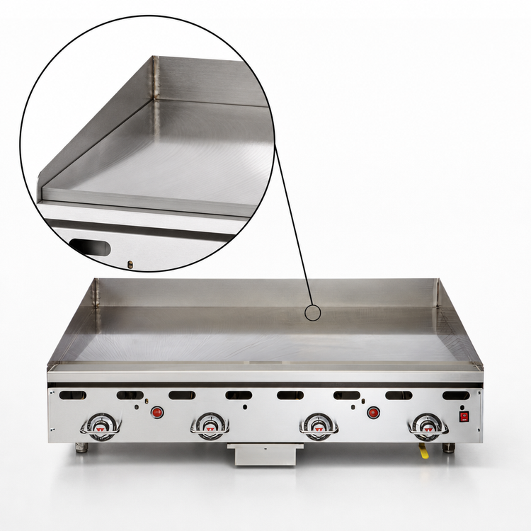 Product image #4 for Vulcan 924RX Heavy Duty Low-Profile Countertop Gas Griddle with 24-Inch x 24-Inch Cooking Surface