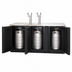 Thumbnail image #3 for Everest Refrigeration EBD4-24 Three-Section Direct Draw Keg Refrigerator with 2 Draft Towers, 89-1/4 Inch Wide, 28 Cu. Ft., Black Vinyl Exterior