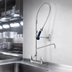 Thumbnail image #3 for T&S EasyInstall 8-Inch Wall-Mount Pre-Rinse Unit with Spring-Action Gooseneck, 6-Inch Add-On Faucet, and Wall Bracket