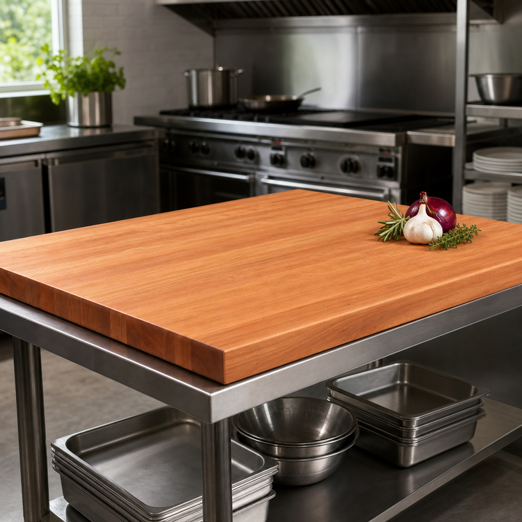 Product image #3 for Boos Block American Cherry Edge Grain Kitchen Countertop, 48 x 38 x 2-1/4-Inch, Oil Finish