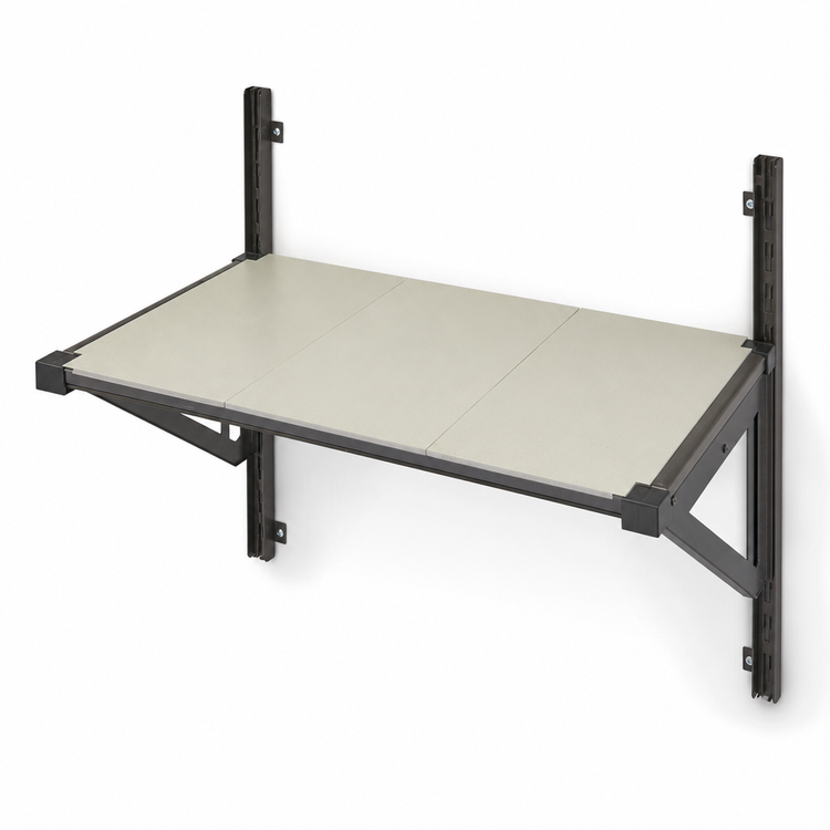 Product image #3 for Cambro Camshelving Elevation 24" x 36" Solid Wall Shelf Kit, Brushed Graphite
