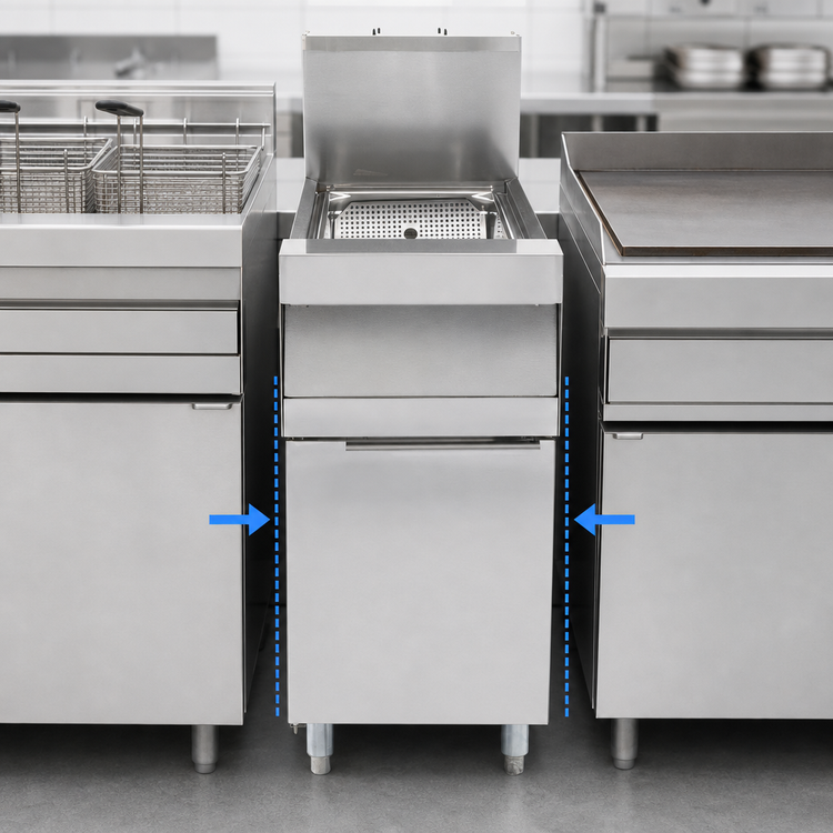 Product image #3 for Frymaster/Dean 15-Inch Stainless Steel Spreader Cabinet with Legs