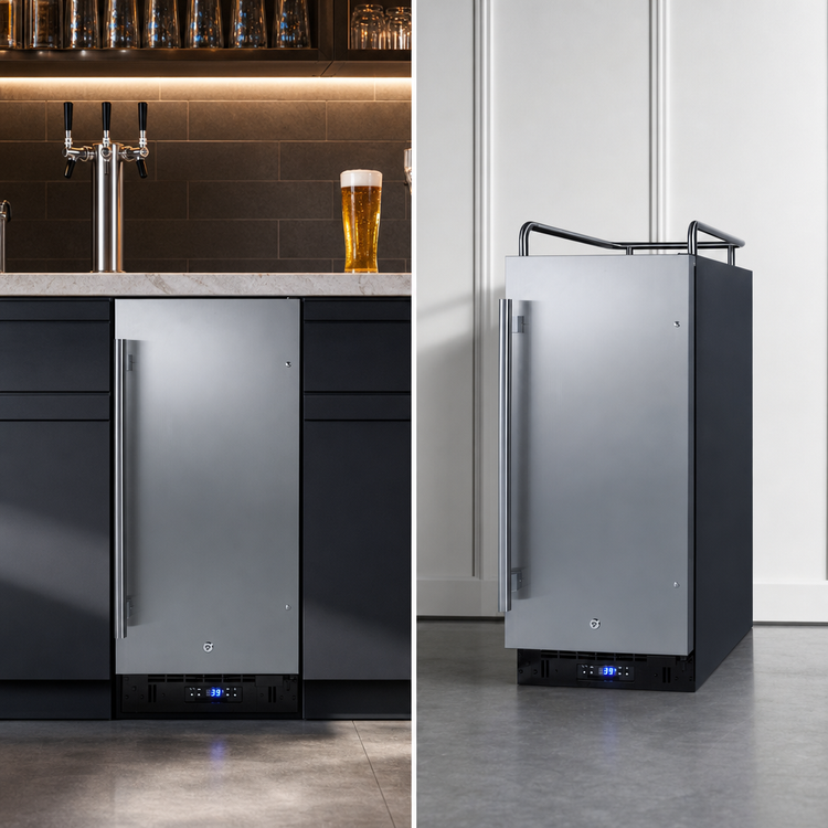 Product image #4 for Summit Commercial 15-Inch Built-In/Freestanding Draft Beer Cooler Dispenser, 2.9 Cu. Ft., 1/6 Keg Capacity