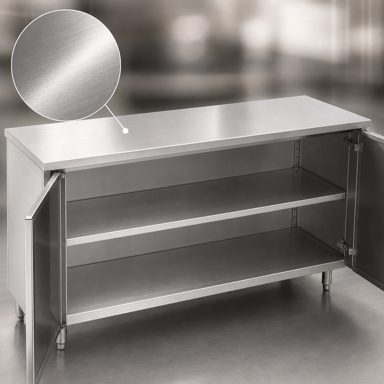 Product image #3 for Spec-Master Series Stainless Steel Plate Cabinet with Hinged Doors, 72 Inch W x 15 Inch D