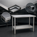 Thumbnail image #3 for Eagle Spec-Master 60-Inch x 36-Inch Flat Top Stainless Steel Work Table with Adjustable Undershelf