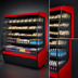 Thumbnail image #3 for Federal Vision Series Curved-End Refrigerated Self-Serve Open-Air Merchandiser, 71.25-Inch W x 33-Inch D x 78-Inch H